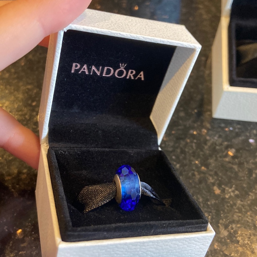 Sapphire blue Pandora charm